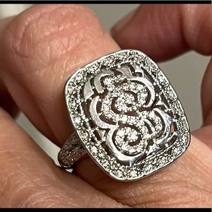 White sapphire and sterling ring!